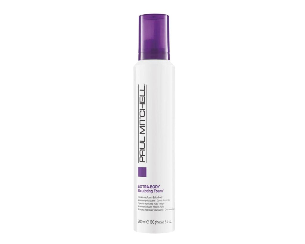 Pump up the volume with volumizing mousses like Paul Mitchell Extra-Body Sculpting Foam, Thickens + Builds Body, For Fine Hair
