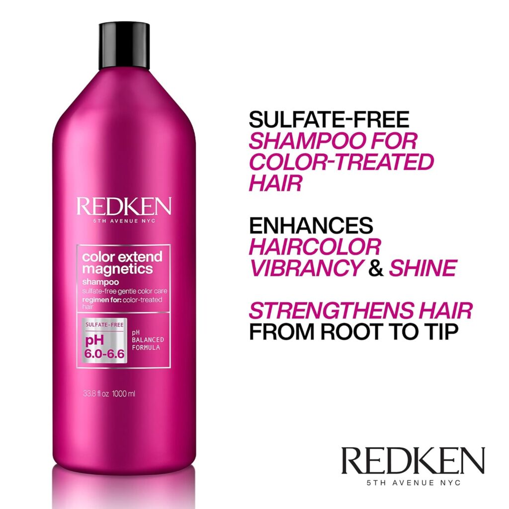 Haircare: Color-treated hair Preserve your vibrant hues with color-safe formulas like Redken Color Extend Magnetics Shampoo and Conditioner.