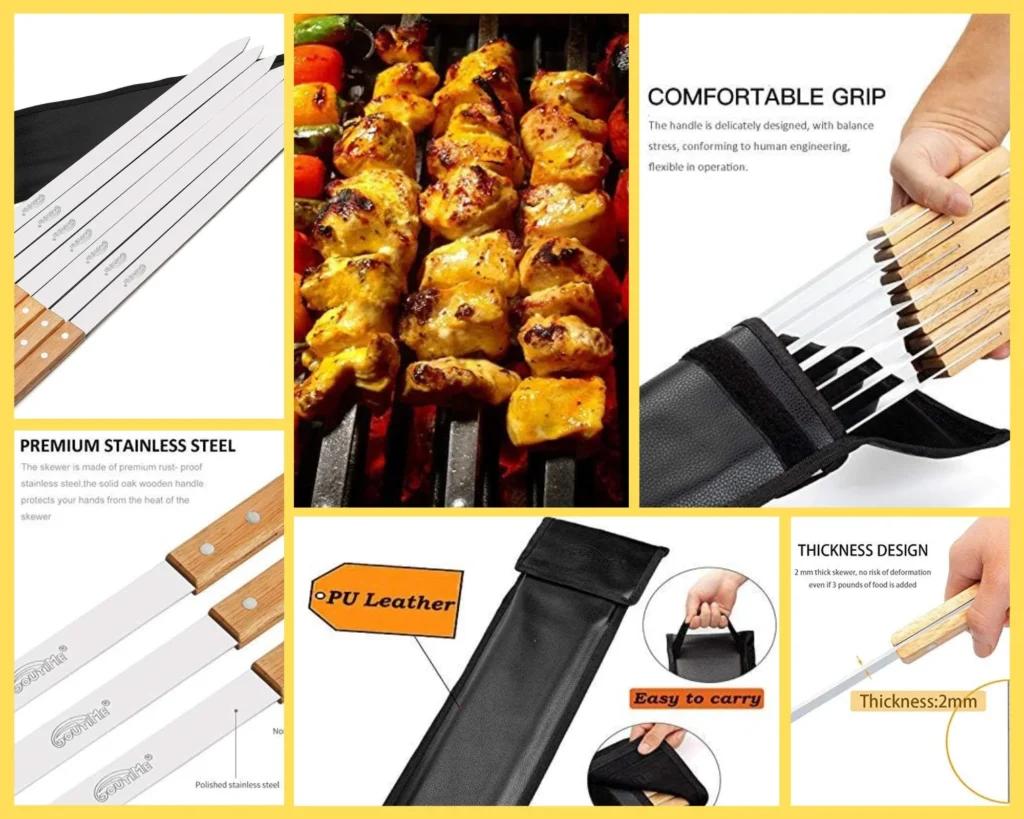 Best Stainless Steel kebab Skewers