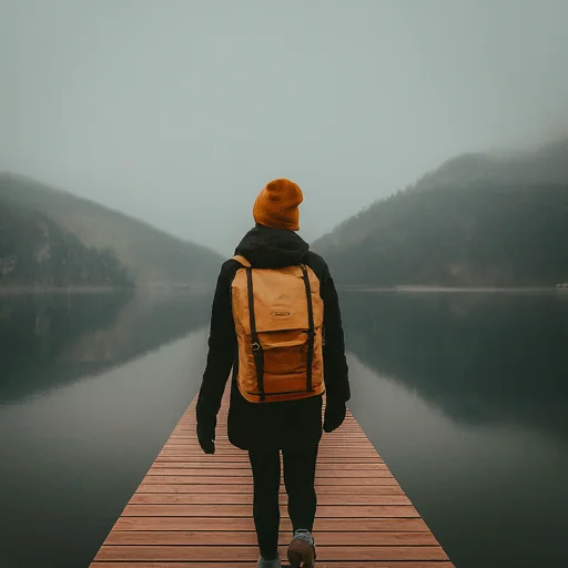 Image of a person traveling solo