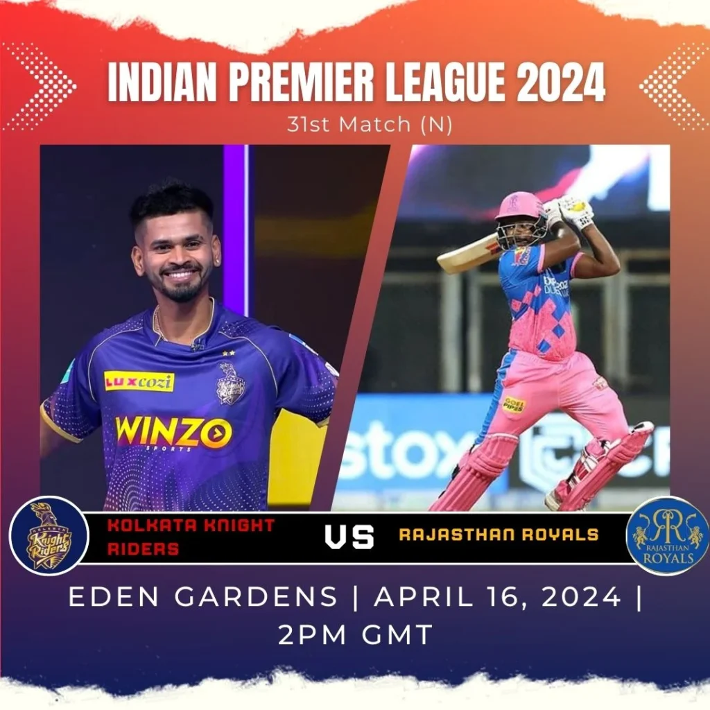 KKR and RR battle for the top spot
