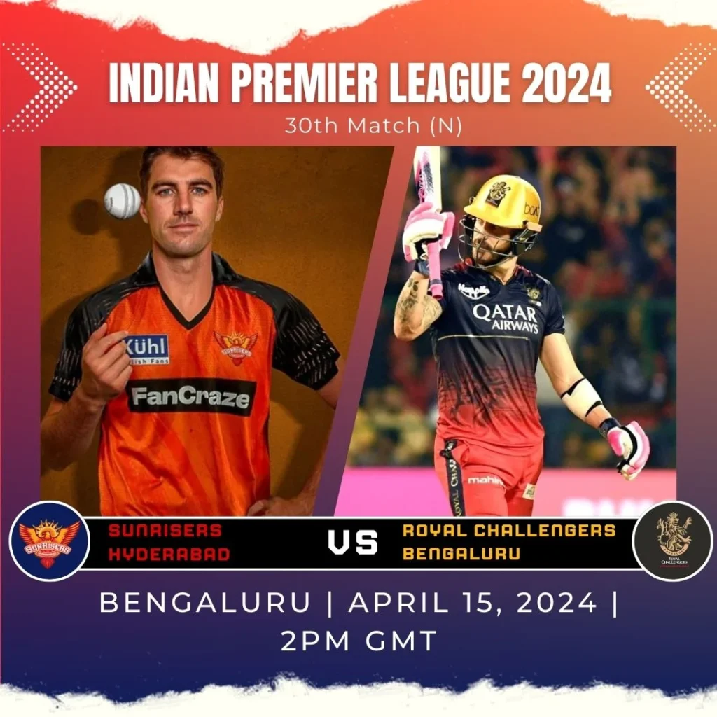 RCB in Trouble as SRH Roll into Chinnaswamy