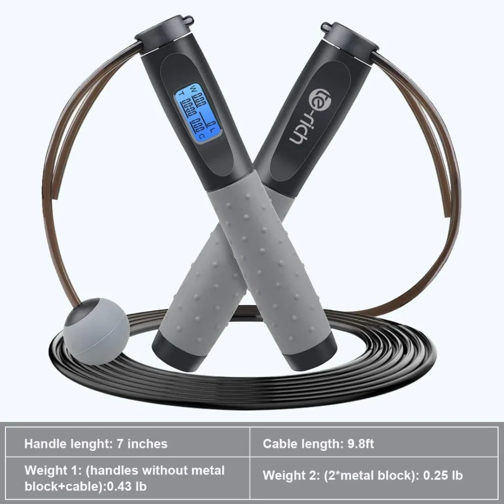 Te-Rich Smart Weighted Jump Rope on Amazon