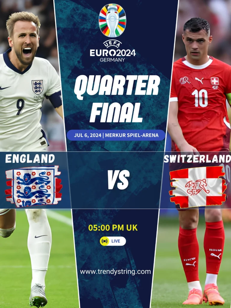 England vs Switzerland: Euro 2024 Quarter-Final Preview