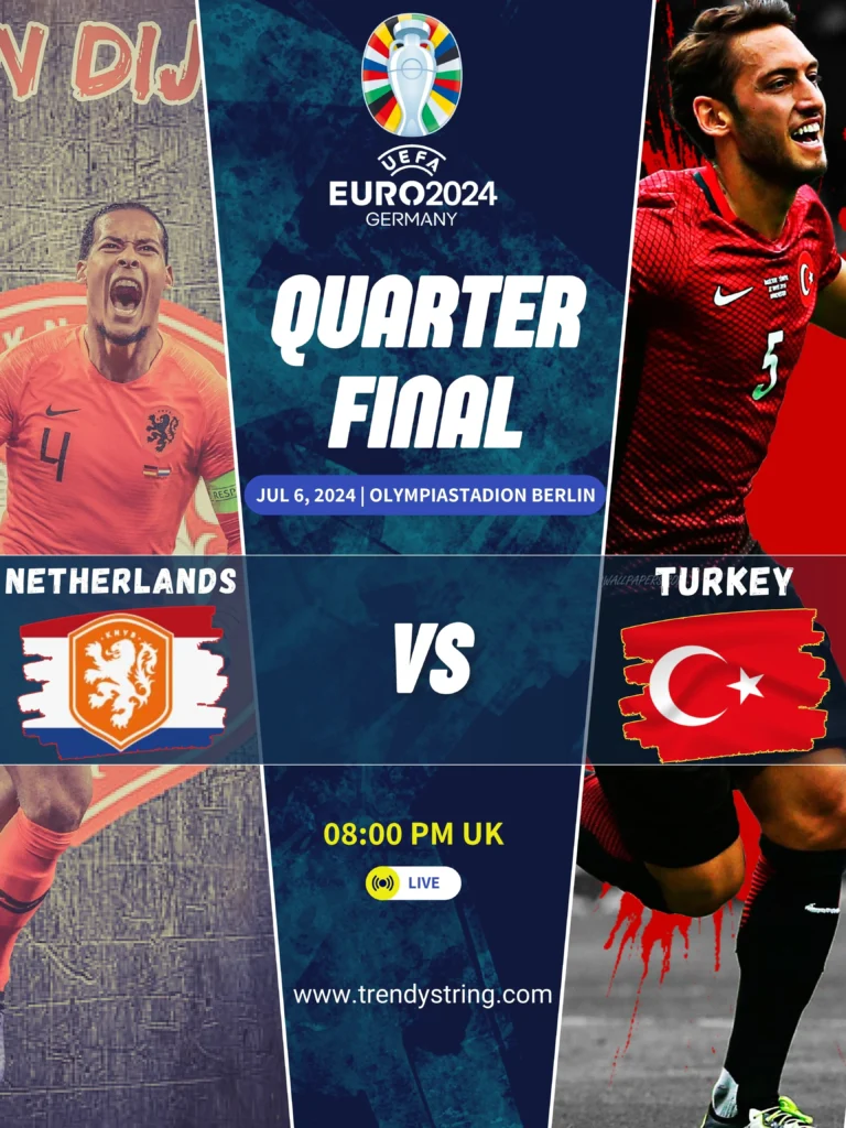 Netherlands vs. Turkey: Euro 2024 Quarter-Final Clash