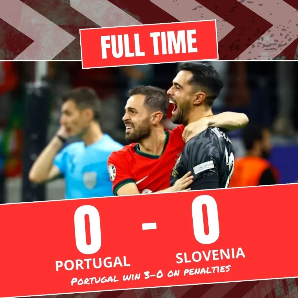 Portugal Survives Penalty Shootout After Tense Draw with Slovenia