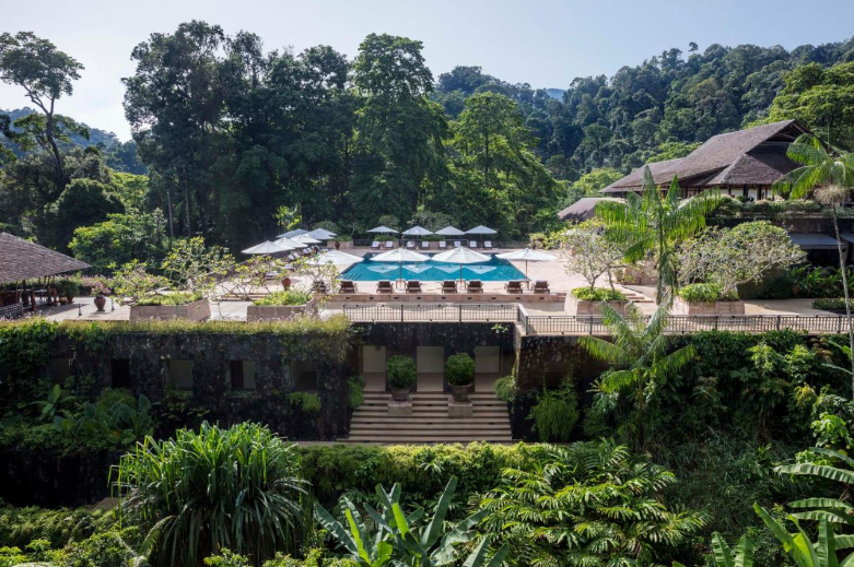The Datai Langkawi offers over 100 rooms seamlessly blending with the breathtaking landscape.