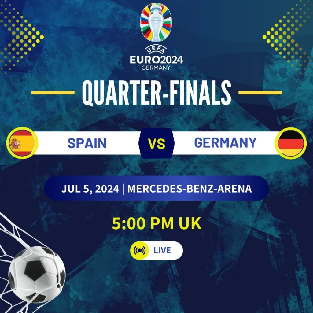 Euro 2024 Quarter-Final | Spain vs Germany