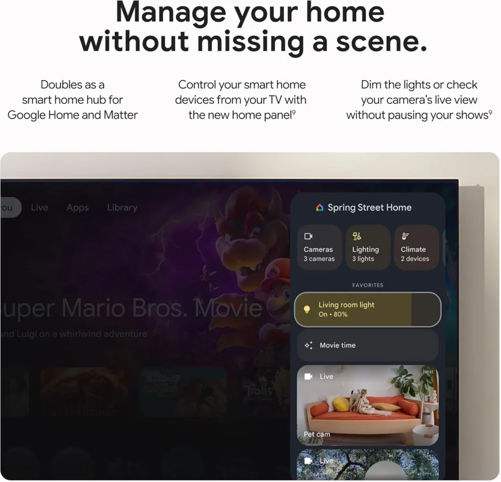 Google TV Streamer: Manage your home screen without missing a scene