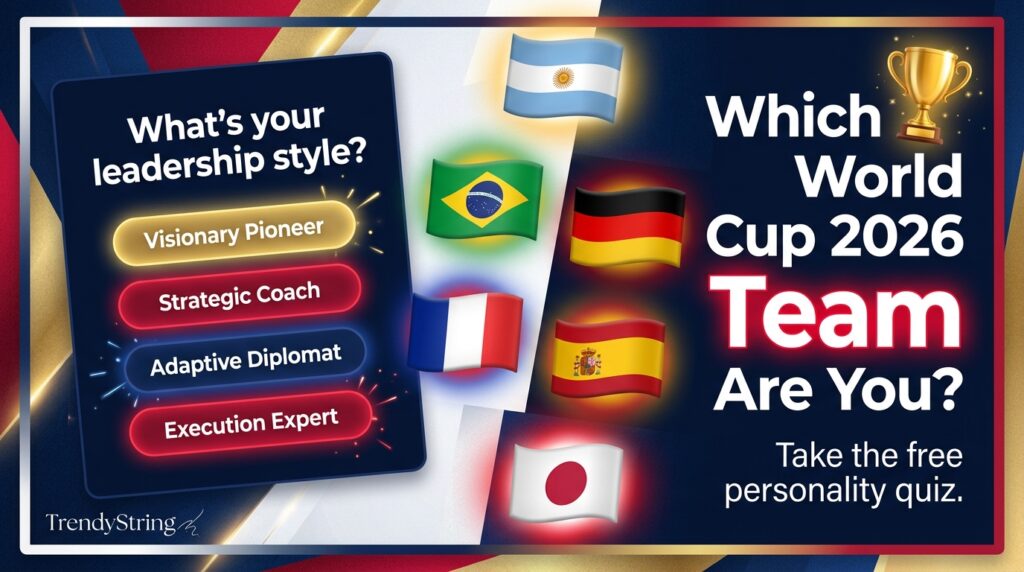 Which World Cup 2026 team are you personality quiz with flags of 48 FIFA tournament teams